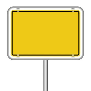 Empty german town sign Stock Illustration