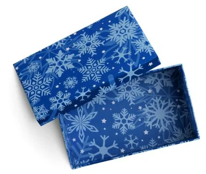 Empty gift blue box Foto stock