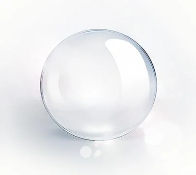 Empty glass ball Stock Illustration
