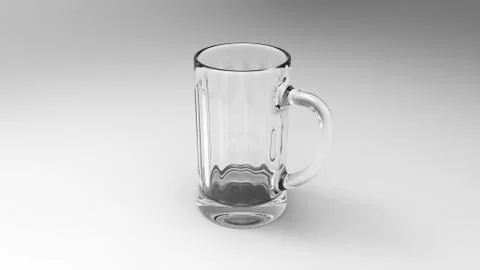 Empty Glass Of Beer Stock Illustration