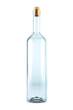 Empty glass bottle Stock Illustration