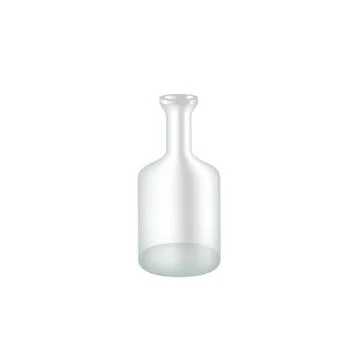 Empty glass bottle Stock Illustration