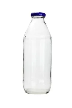 Empty glass bottle Stock Photos