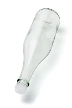 Empty glass bottle Stock Photos