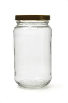 Empty glass bottle Stock Photos