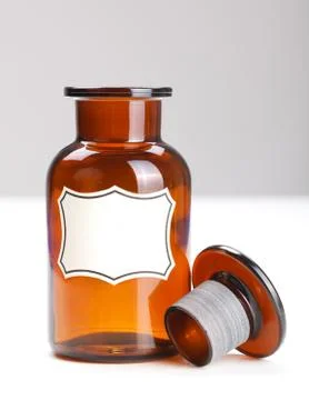 Empty glass bottle Foto stock