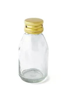 Empty glass bottle Stock Photos