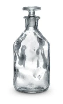Empty glass bottle Stock Photos
