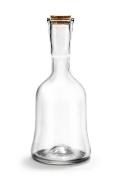 Empty glass bottle Stock Photos