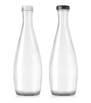 Empty glass bottle Stock Photos