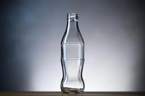 Empty glass bottle for reusable drinks. Stock Photos