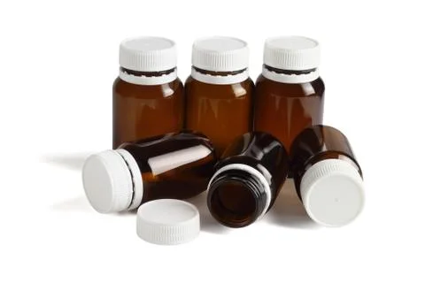 Empty Glass Bottles Stock Photos