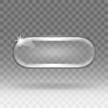 Empty Glass Capsule Showcase Ilustração Stock