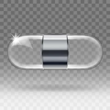 Empty Glass Capsule Showcase Illustration