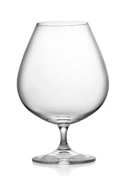 Empty glass for cognac Stock Photos