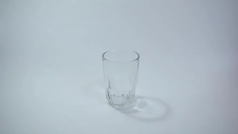 An Empty Glass for a Cold Drink Stock Photos