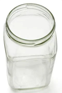 Empty glass container Stock Photos