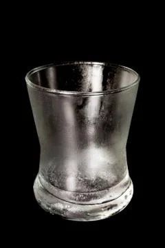 Empty glass is cool Stock Photos