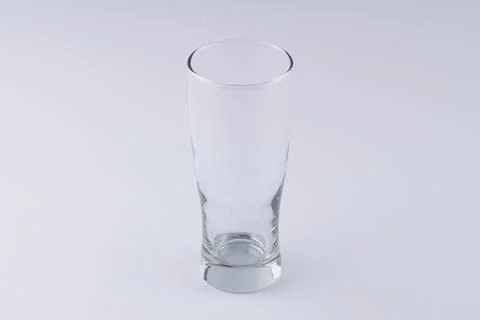 Empty glass cup Stock Photos