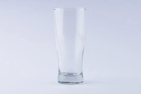Empty glass cup Stock Photos