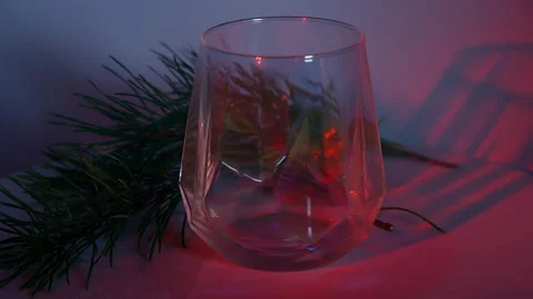 Empty Glass Cup Prepared For Tea Drinking Stock Footage 260399687
