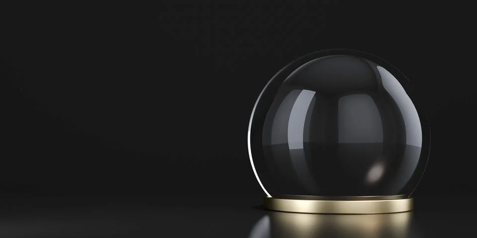 Empty glass dome Stock Illustration