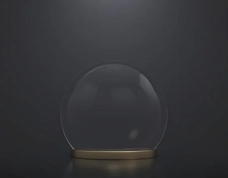 Empty glass dome Stock Illustration