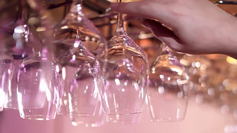 Empty glass Stock Footage 129077189