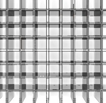 Empty glass grid Stock Illustration