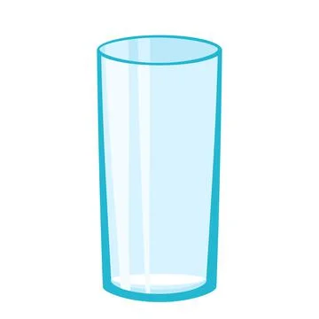 Empty glass Stock Illustration