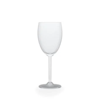 Empty glass isolated on white background Illustrazione stock