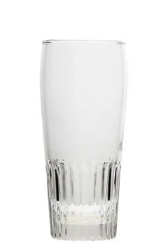 Empty glass isolated on a white background Stock Photos