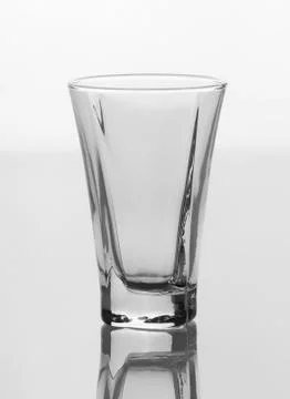 Empty glass isolated on white background Foto stock