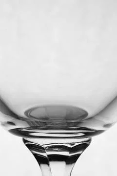 Empty glass isolated on white background Stock Photos