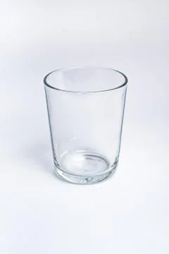 Empty glass isolated on white background include clipping path Stock Photos