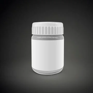 Empty glass jar Stock Illustration