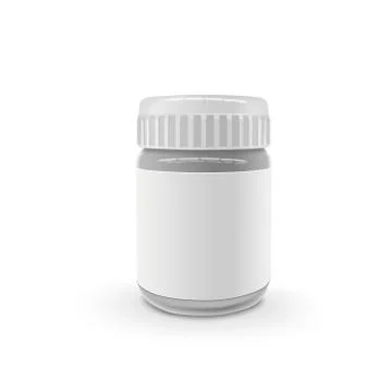 Empty glass jar Stock Illustration