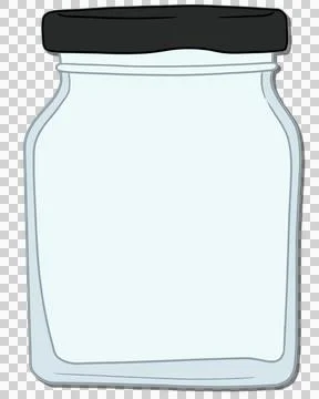 Empty glass jar Stock-Illustration