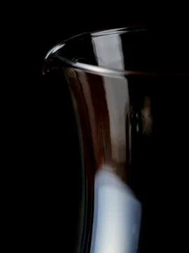 Empty glass jug Stock Photos