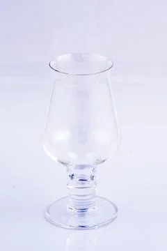 Empty glass nothing on the white background. Stock Photos