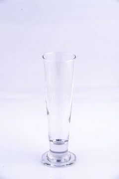 Empty glass nothing on the white background. Stock Photos