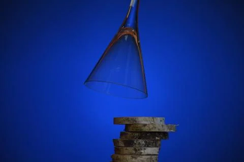 Empty glass. Stock Photos