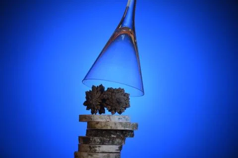 Empty glass. Foto stock