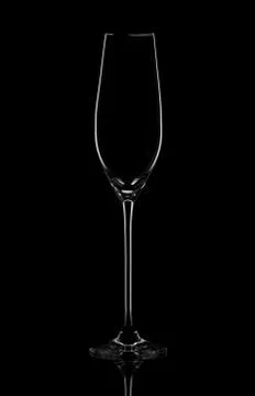Empty glass with reflection Stock-Fotos