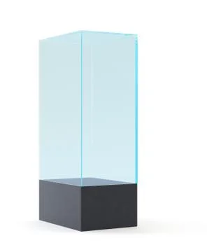 Empty Glass Showcase. Illustrazione stock