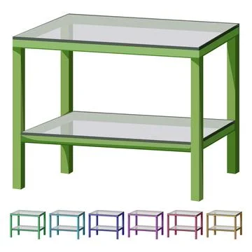 Empty glass table cartoon vector graphic 스톡 일러스트