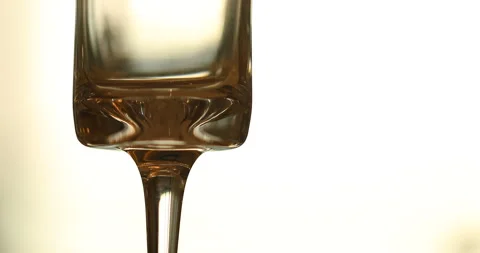 Empty Glass on the Table Видео 330282667