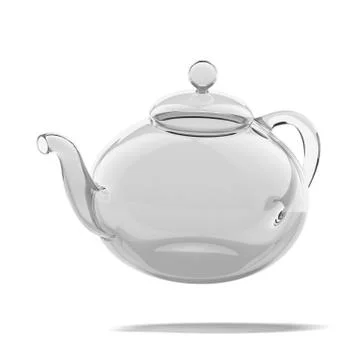 Empty glass teapot Stock Illustration