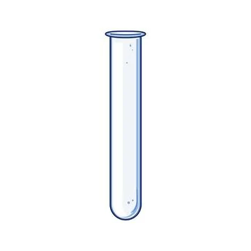 Empty glass test tube for science experiment Stock Illustration
