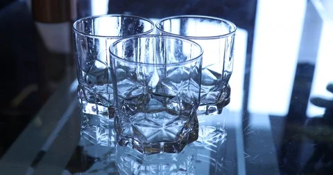 Empty Glass Texture Stock Footage 88457055